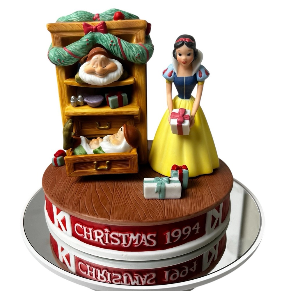 VTG Disney Christmas Snow White‎ Figurine 1994 Grolier Christmas Dreams Ltd Ed
